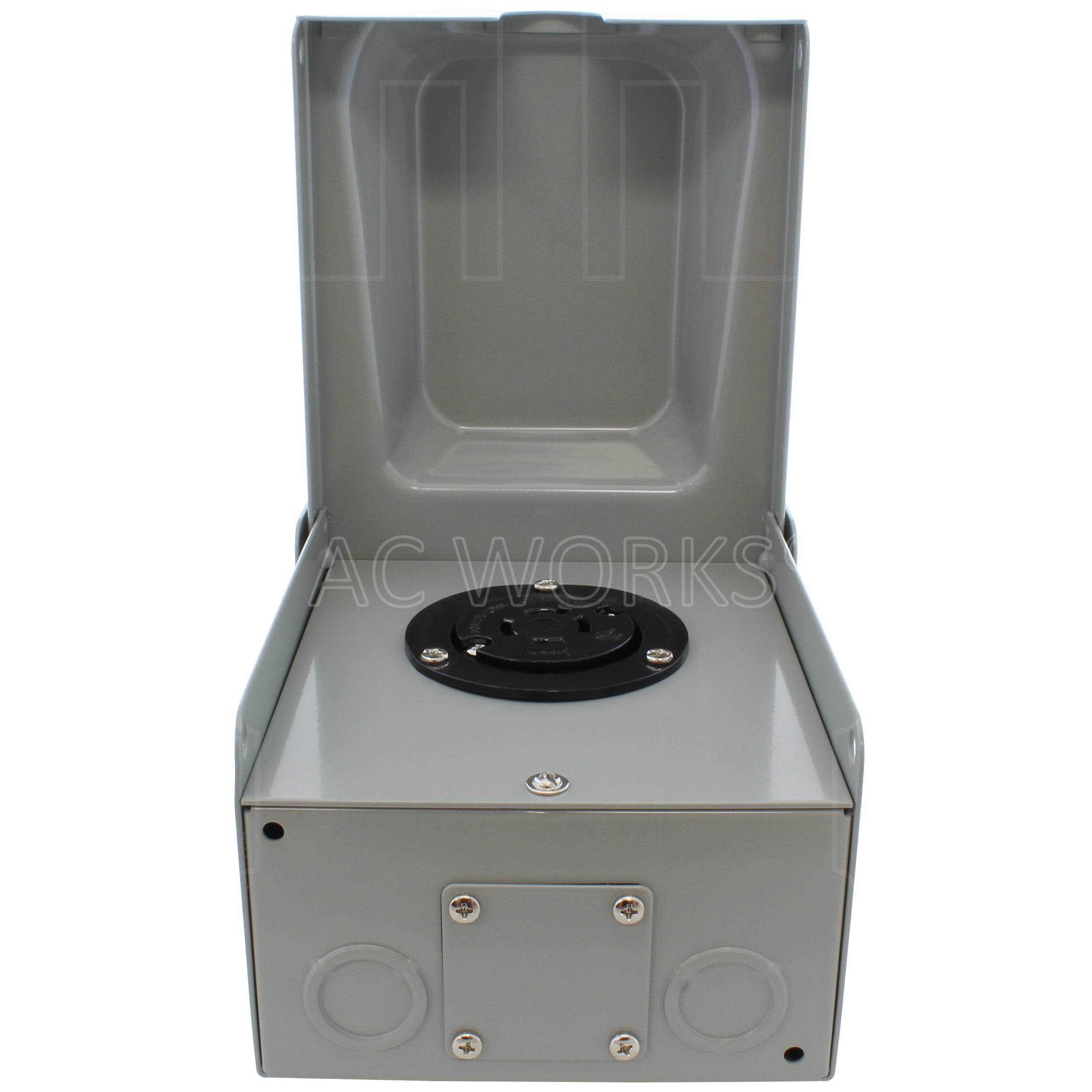 AC WORKS® [ASOUL1420BX] L14-20 20A 125V 4-Prong Locking Heavy-Duty Outlet Box