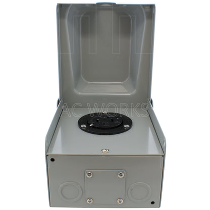 AC WORKS® [ASOUL1420BX] L14-20 20A 125V 4-Prong Locking Heavy-Duty Outlet Box