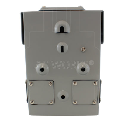 AC WORKS® [ASOUL1530BX] L15-30 30A 3-Phase 250V 4-Prong Locking Heavy-Duty Outlet Box