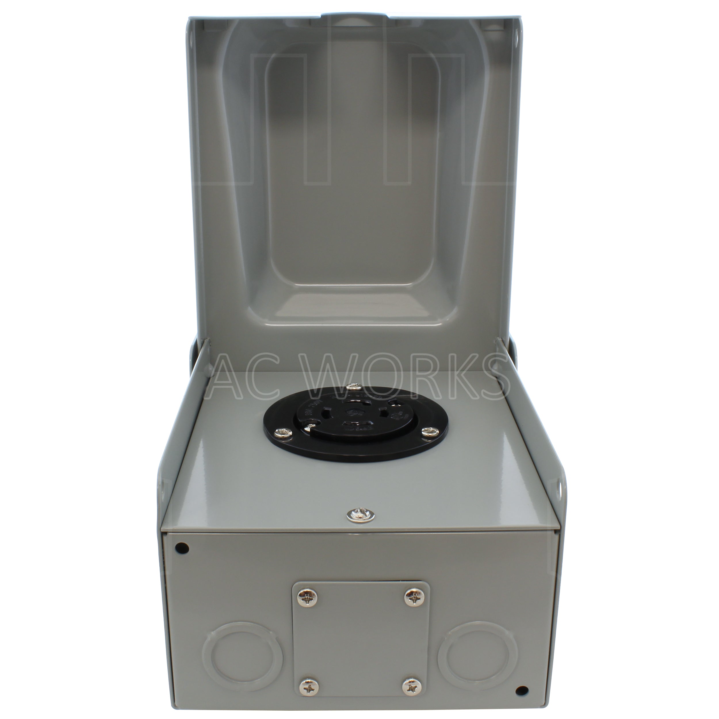 AC WORKS® [ASOUL1530BX] L15-30 30A 3-Phase 250V 4-Prong Locking Heavy-Duty Outlet Box