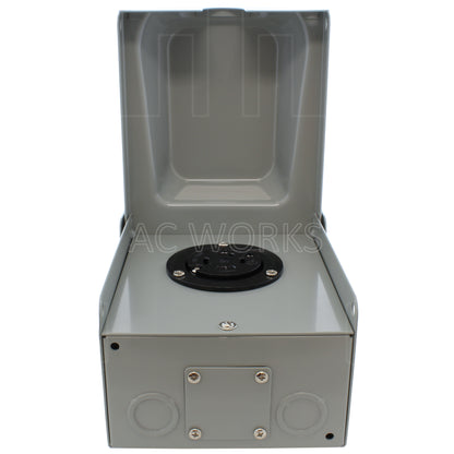 AC WORKS® [ASOUL1530BX] L15-30 30A 3-Phase 250V 4-Prong Locking Heavy-Duty Outlet Box
