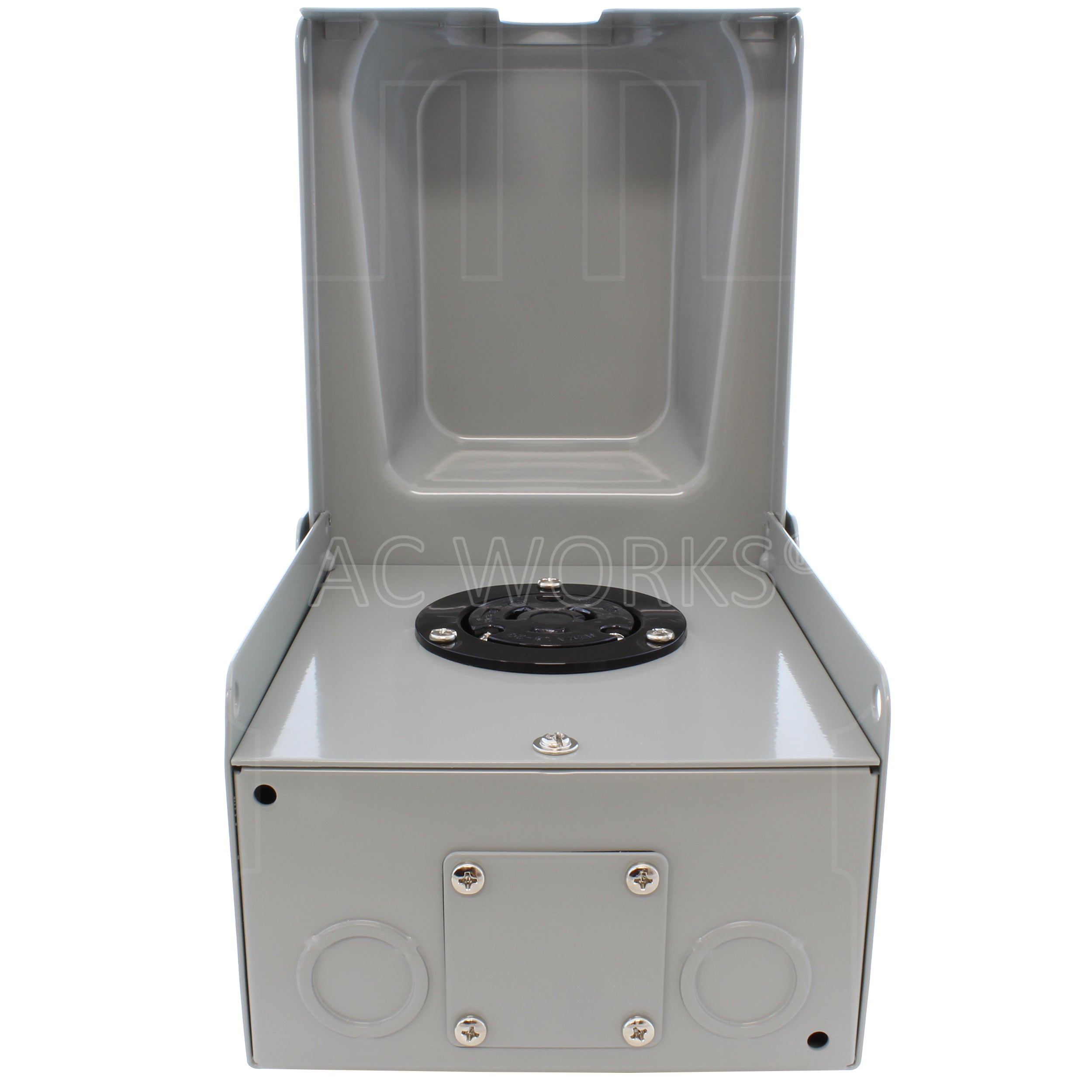 AC WORKS® [ASOUL520BX] L5-20 20A 125V 3-Prong Locking Heavy-Duty Outlet Box