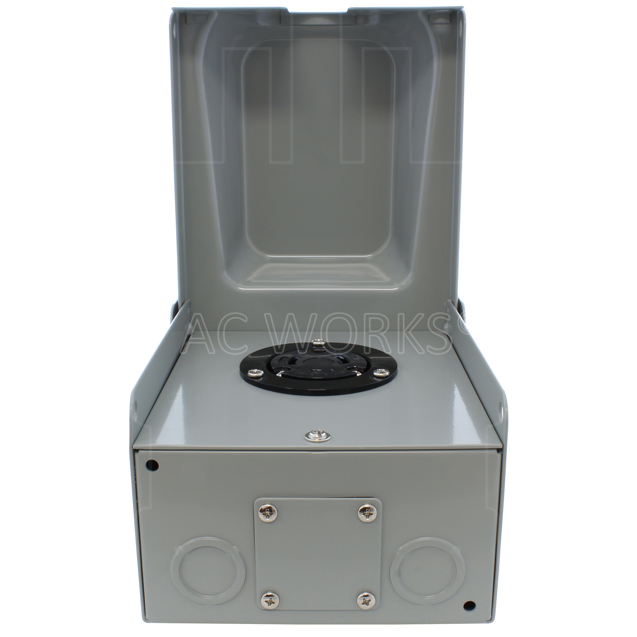 AC WORKS® [ASOUL530BX] L5-30 30A 125V 3-Prong Locking Heavy-Duty Outlet Box