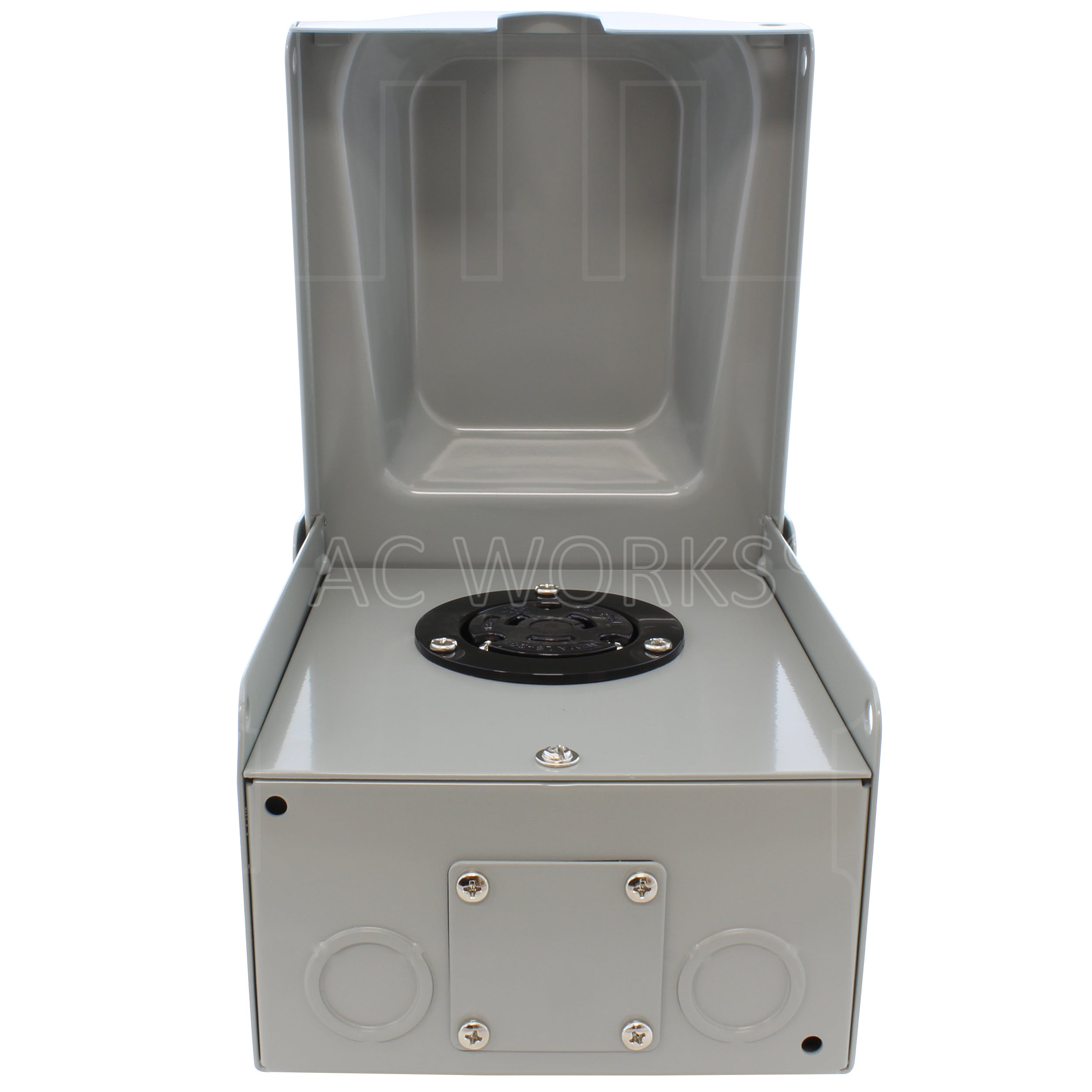 AC WORKS® [ASOUL620BX] L6-20 20A 250V 3-Prong Locking Heavy-Duty Industrial Outlet Box