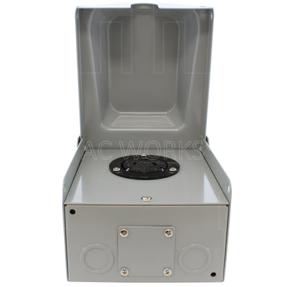 AC WORKS® [ASOUL620BX] L6-20 20A 250V 3-Prong Locking Heavy-Duty Industrial Outlet Box