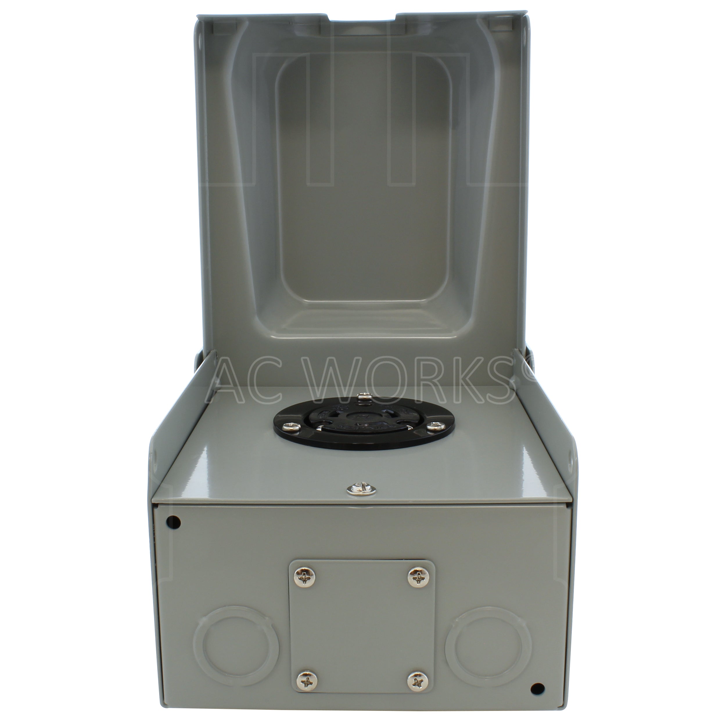 AC WORKS® [ASOUL630BX] L6-30 30A 250V 3-Prong Locking Heavy-Duty Industrial Outlet Box