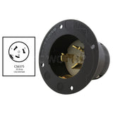 CS6375 50A 125/250V 4-prong male inlet