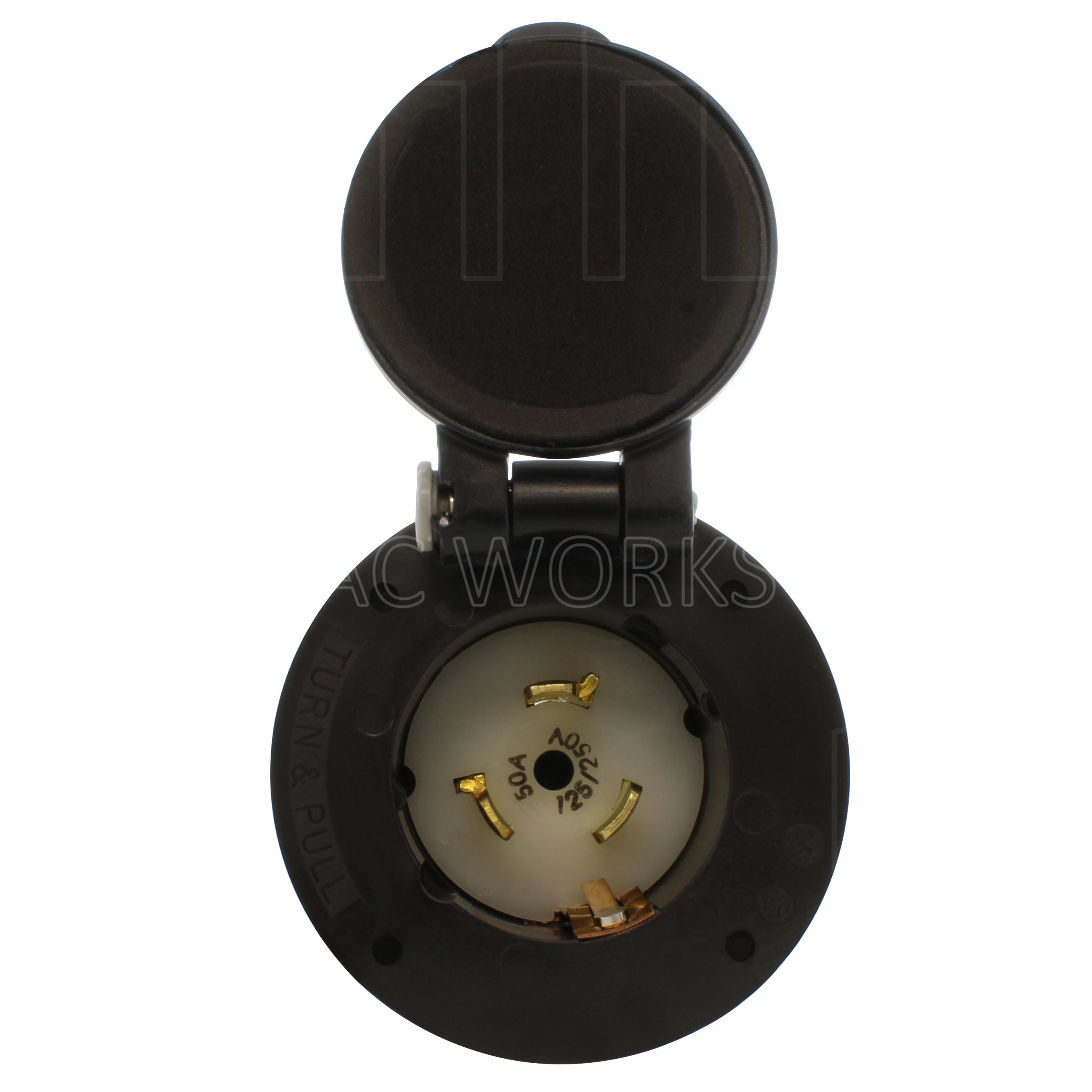 4-prong locking male inlet