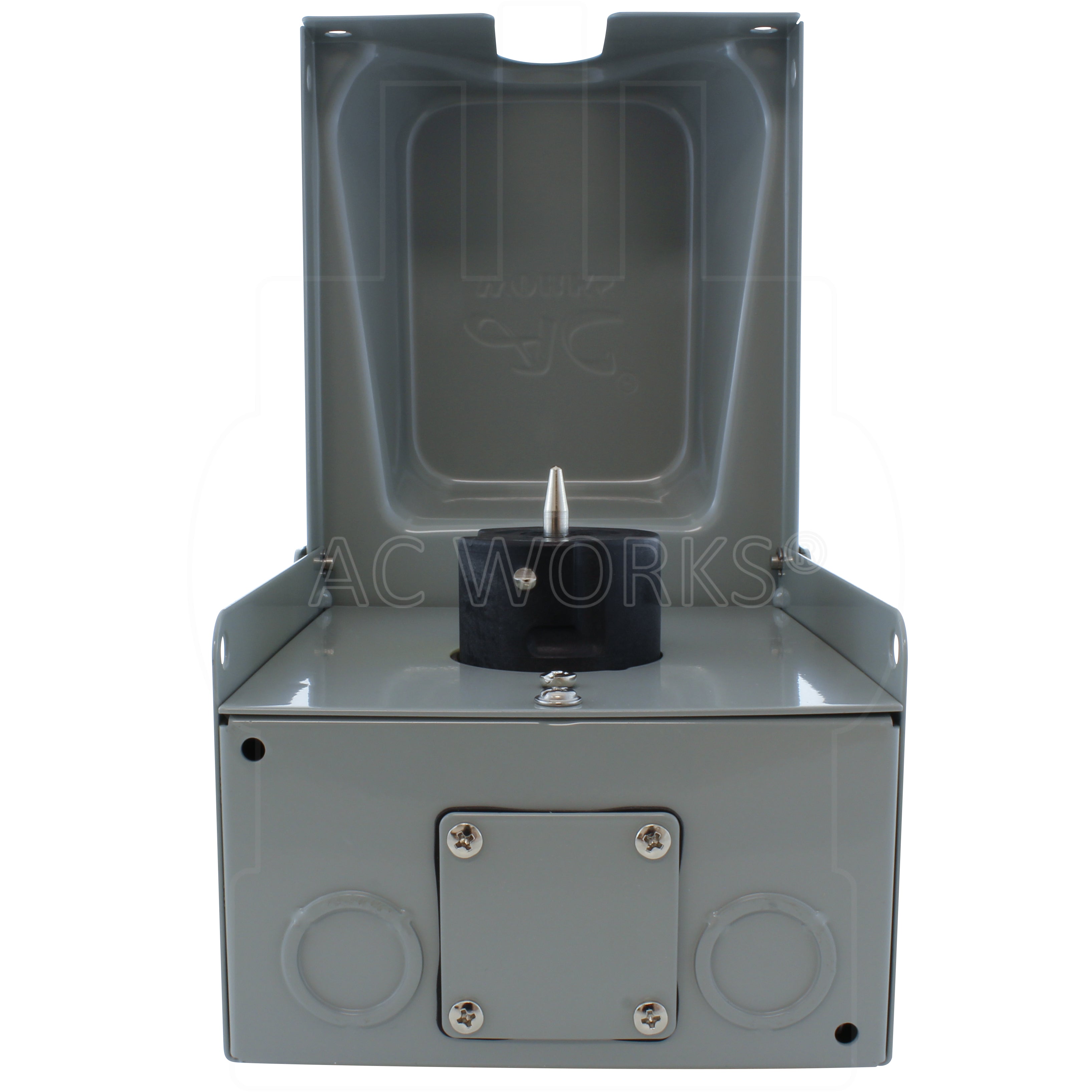 AC WORKS® [CS8169BX] CS8169 50A 3-Phase 480V 4-Prong Locking Heavy-Duty Outlet Box