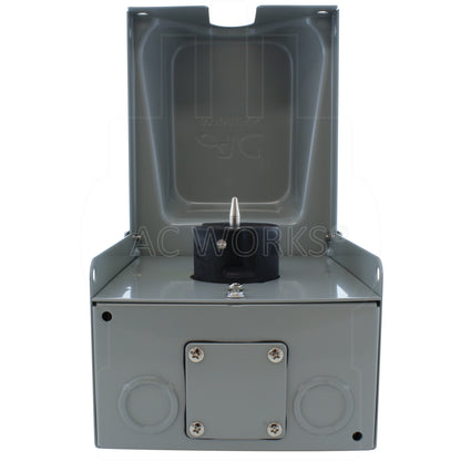 AC WORKS® [CS8169BX] CS8169 50A 3-Phase 480V 4-Prong Locking Heavy-Duty Outlet Box