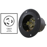 CS8375 50A 3-phase 250V male inlet