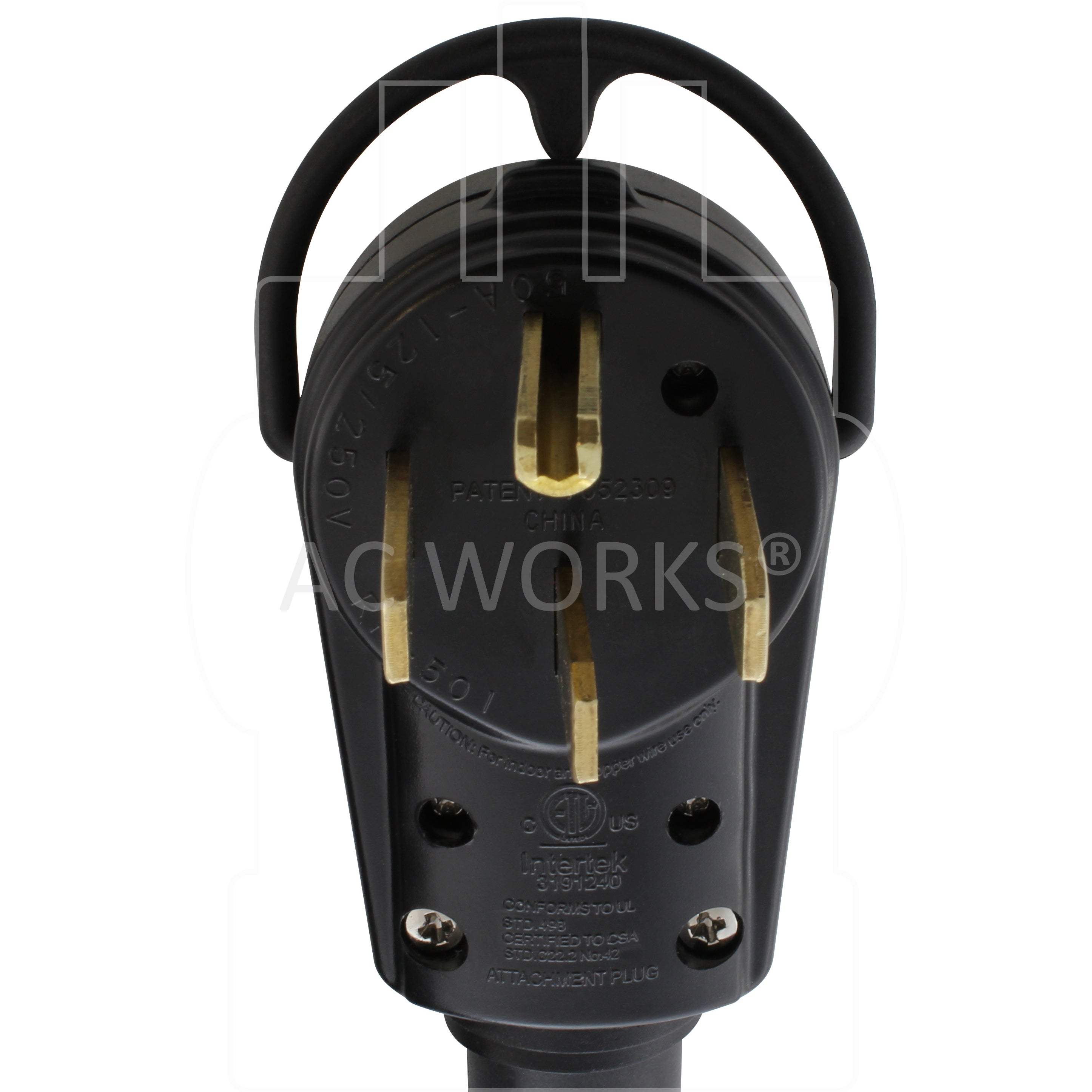 AC WORKS® [EPE1450KIT] 50A Emergency Power Kit with SS2-50 Inlet Box & Power Cord