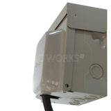 inlet box with secure cover