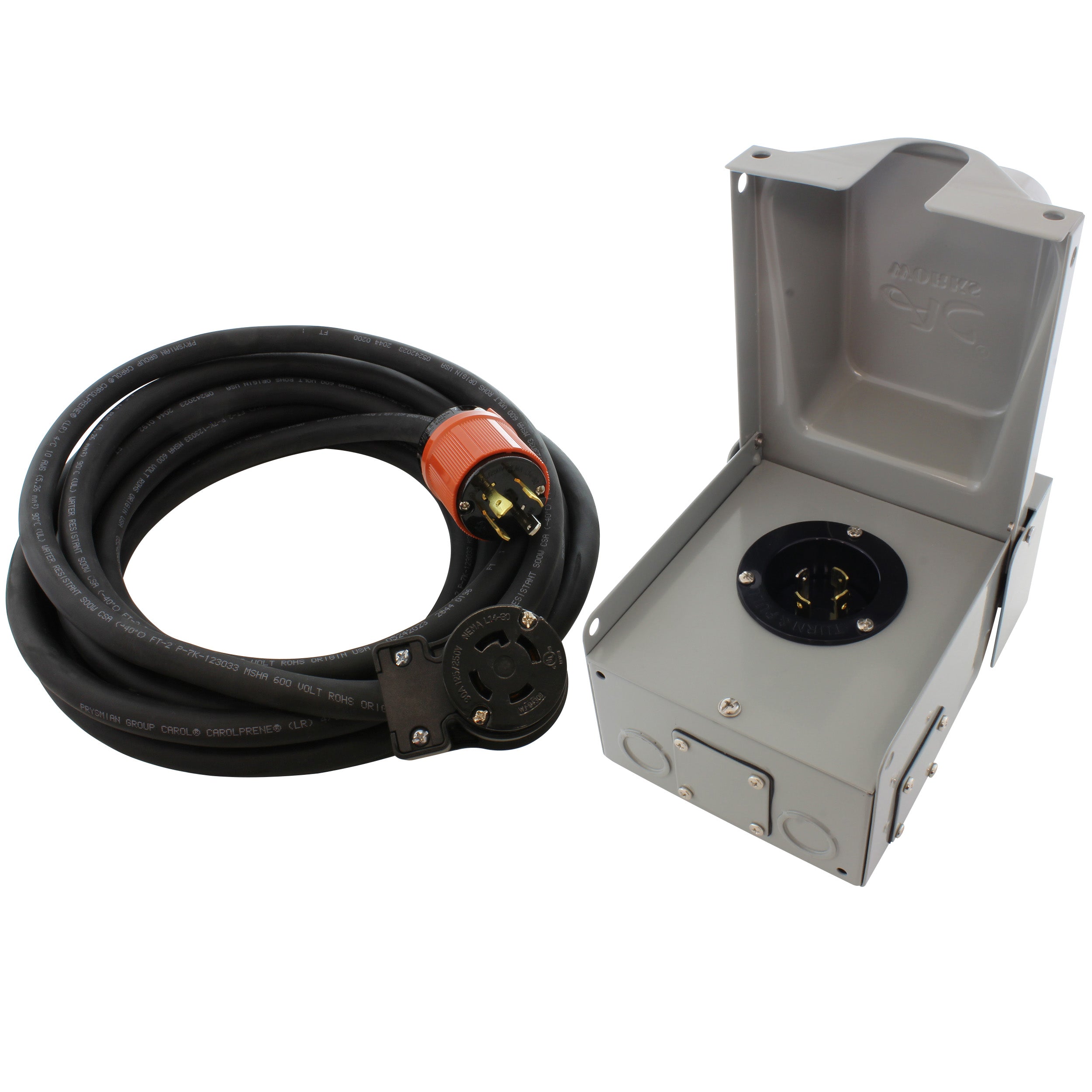 AC WORKS® [EPL1430KIT] Generator Emergency Power Kit with L14-30 Inlet Box