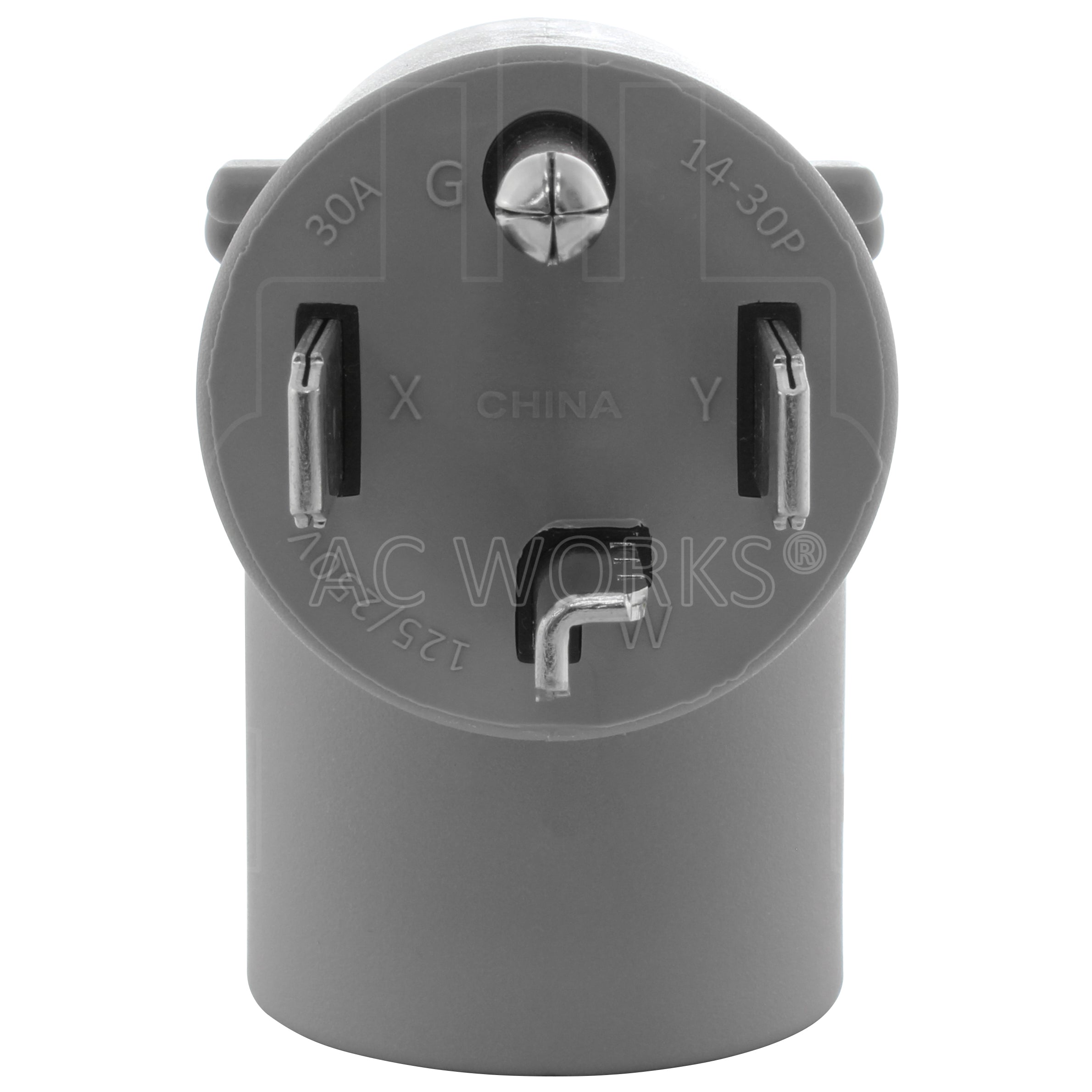 AC WORKS® [EV1430MS] RV/ EV Charging Adapter NEMA 14-30P 4-Prong Dryer Plug to RV/ EV Charging