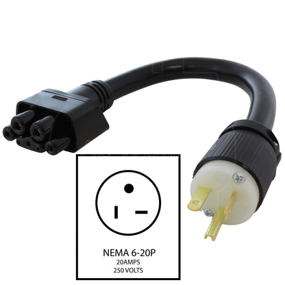 NEMA 6-20P to Gen II mobile charger