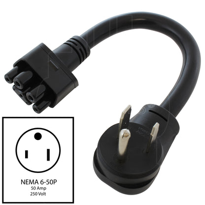 NEMA 6-50P to Gen II mobile charger connector