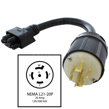 NEMA L21-20P to Gen II mobile charger