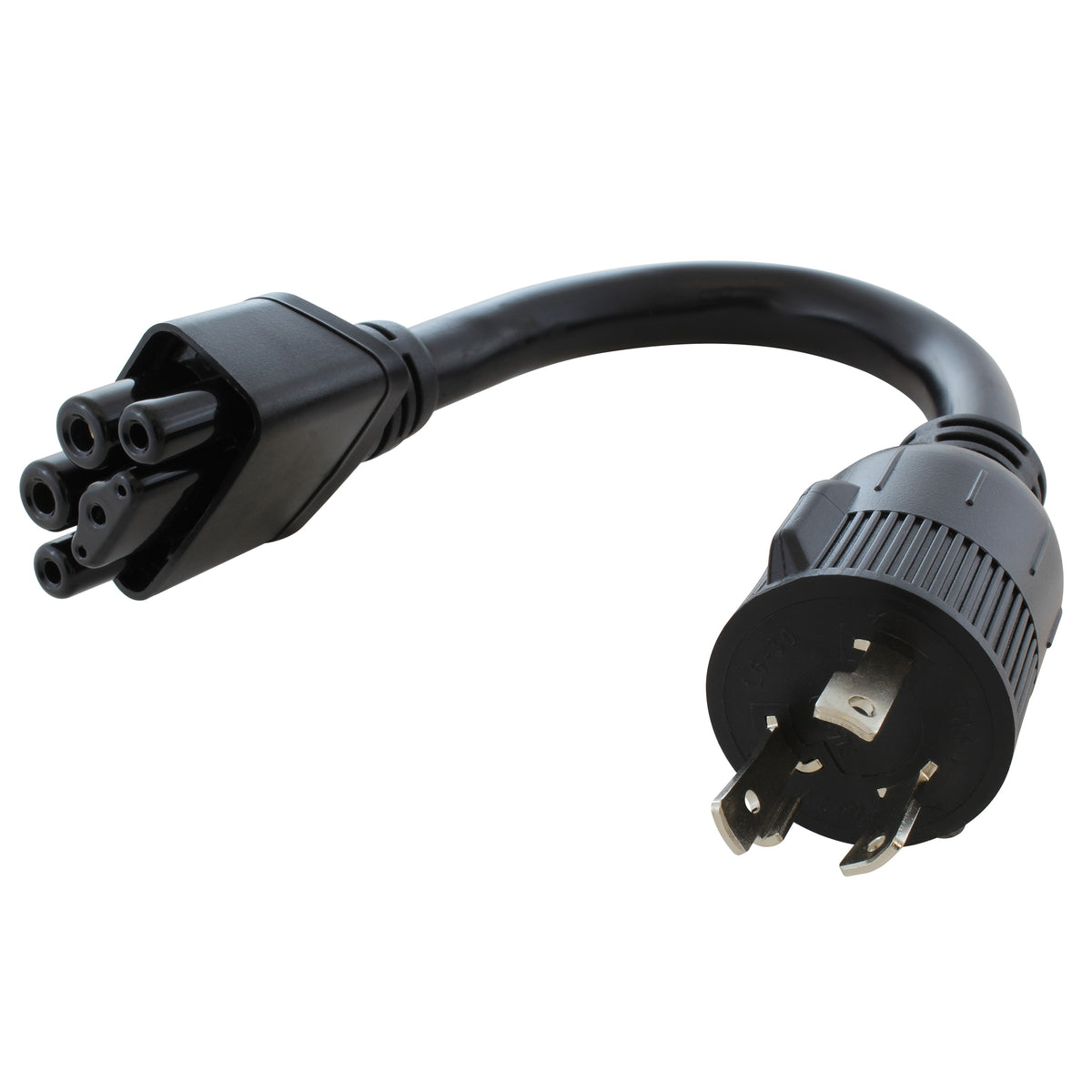 molded style ev charger with locking male plug