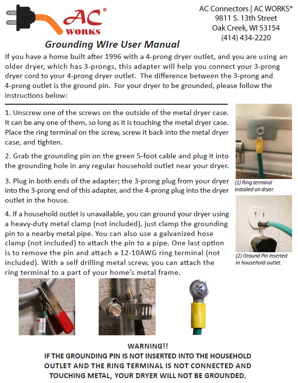 Grounding Wire User Manual