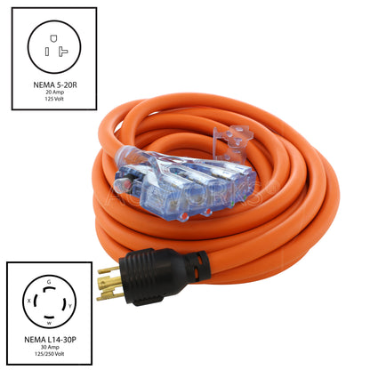 extension cord with 4 household connectors