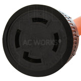 AC WORKS® [L1430EX] 10/4 STW NEMA L14-30 30A 125/250V Generator Extension Cord