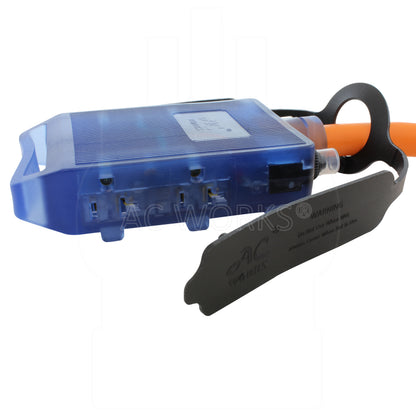 AC WORKS® [L2120CBF520] 1.5FT L21-20P 20A 5-Prong Locking Plug to (4) household Outlets with 20A Breakers