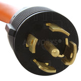 NEMA L21-30P 30A 5-prong locking plug