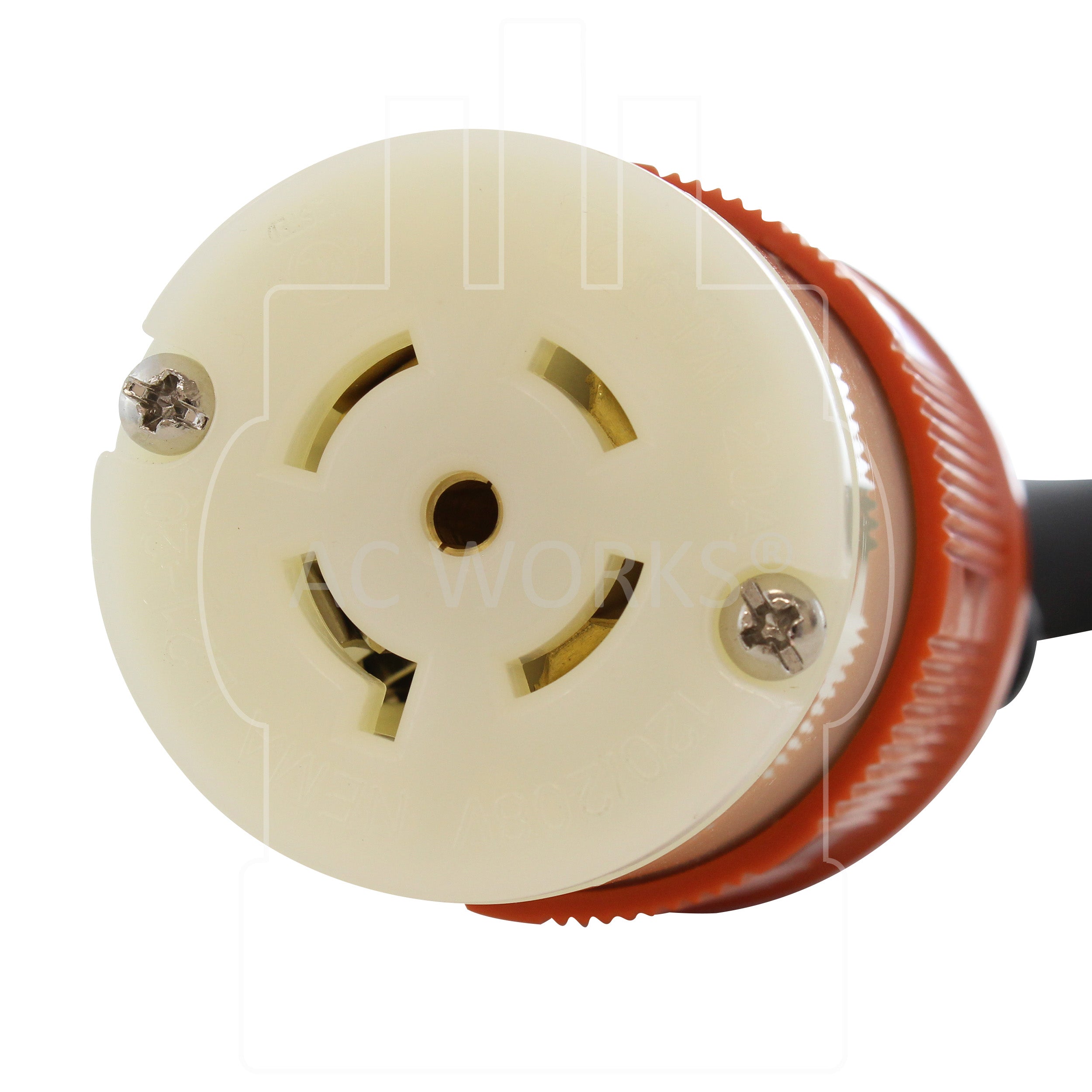 AC WORKS® [L2130L2120-018] 3-Phase 30A 120/208V L21-30P 5-Prong