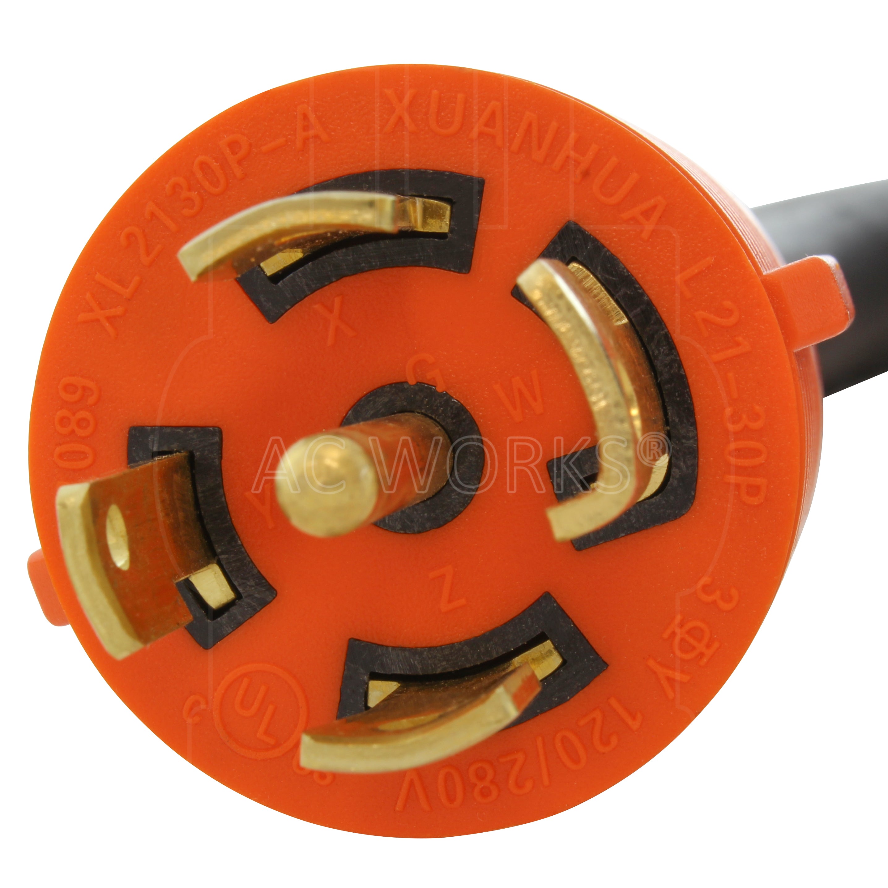NEMA L21-30 3-Phase 5 Wres 30A 120/208V Industrial Rubber