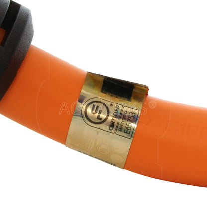 AC WORKS® [L520520-012] 1FT 20A 3-Prong L5-20P Plug to 15/20A Household T-Blade Lighted Connector