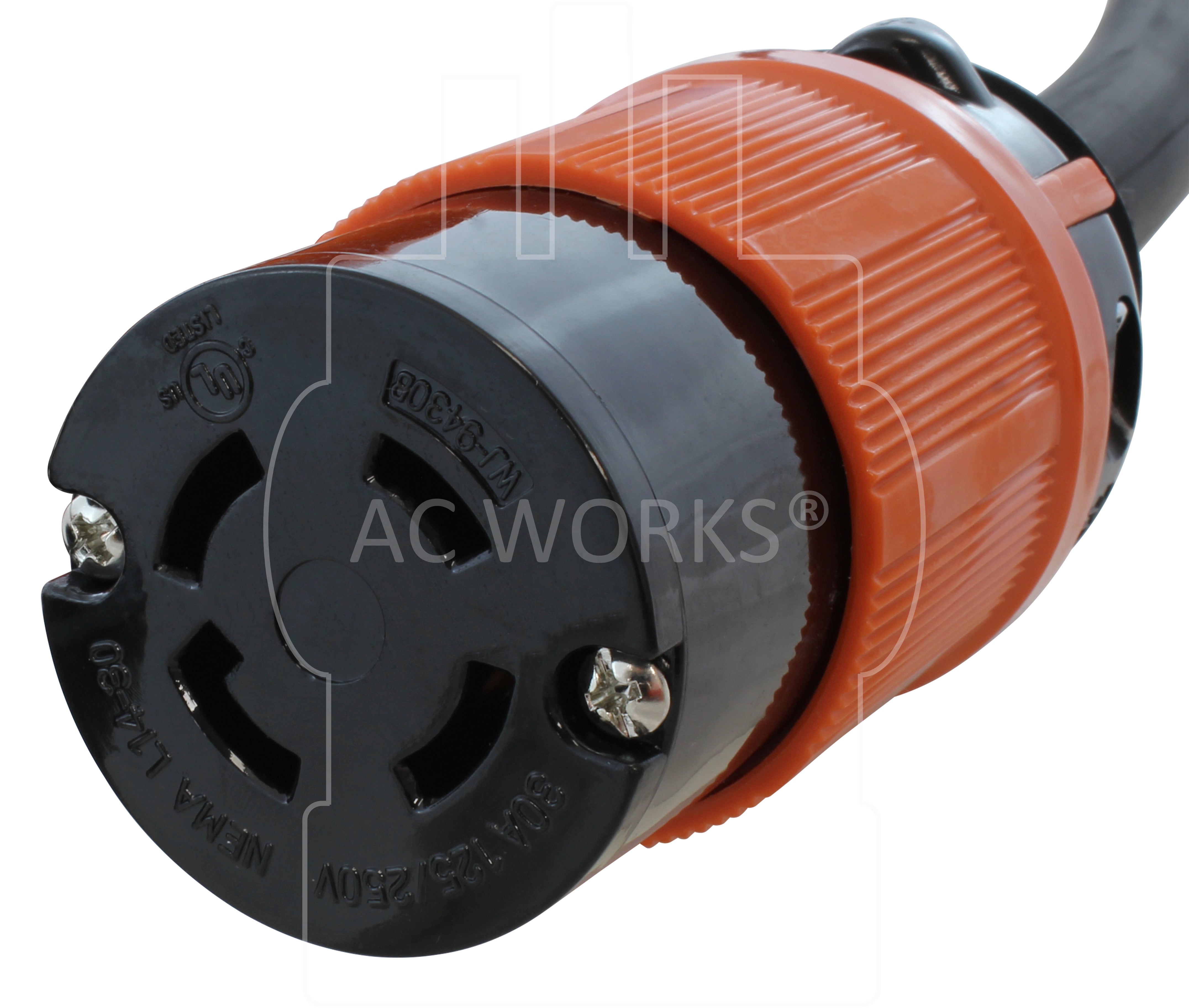 NEMA L14-30R, 4-Prong Locking Female Receptacle