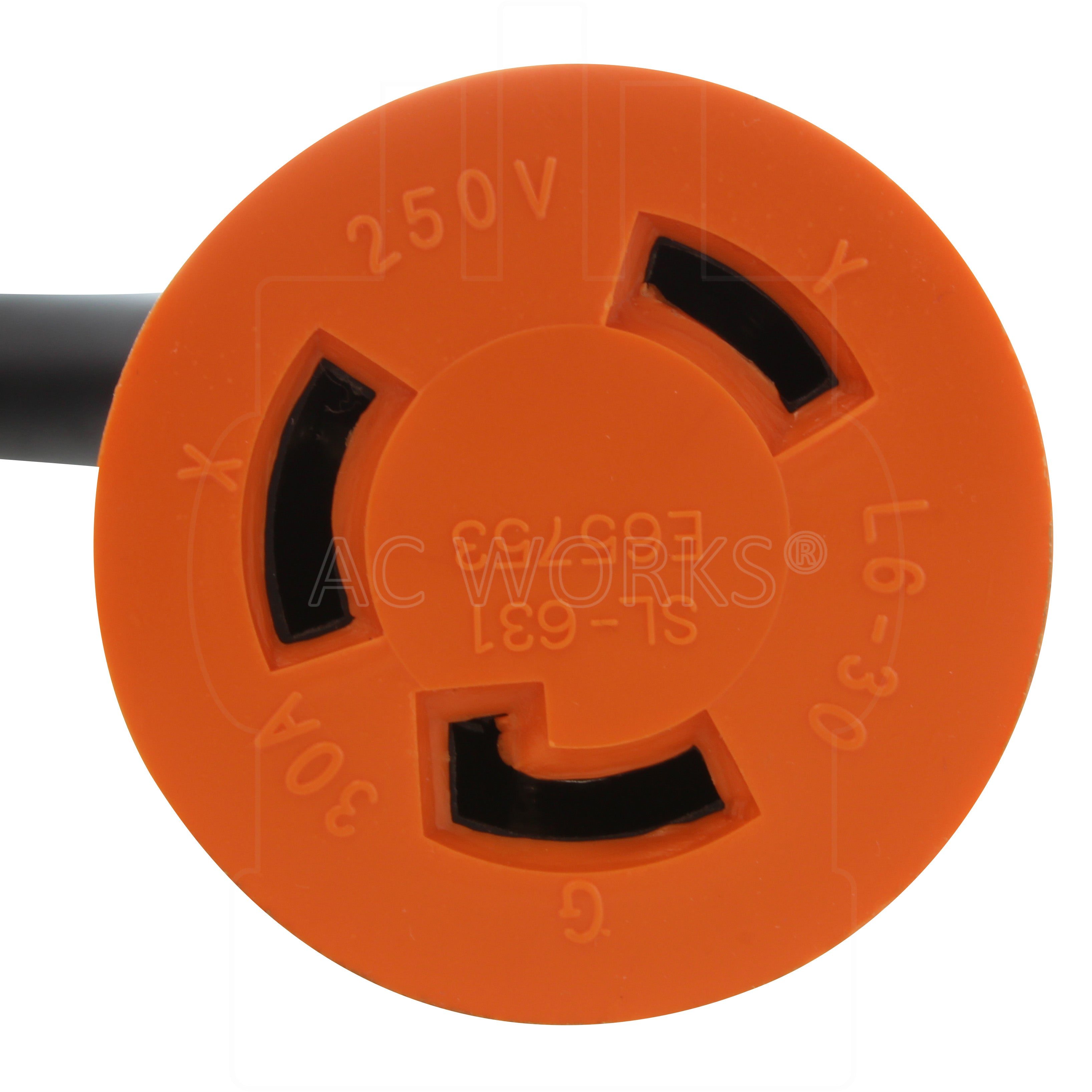 AC WORKS® [L630PR-G] STW 10/3 NEMA L6-30 30A 250V Extension Cord
