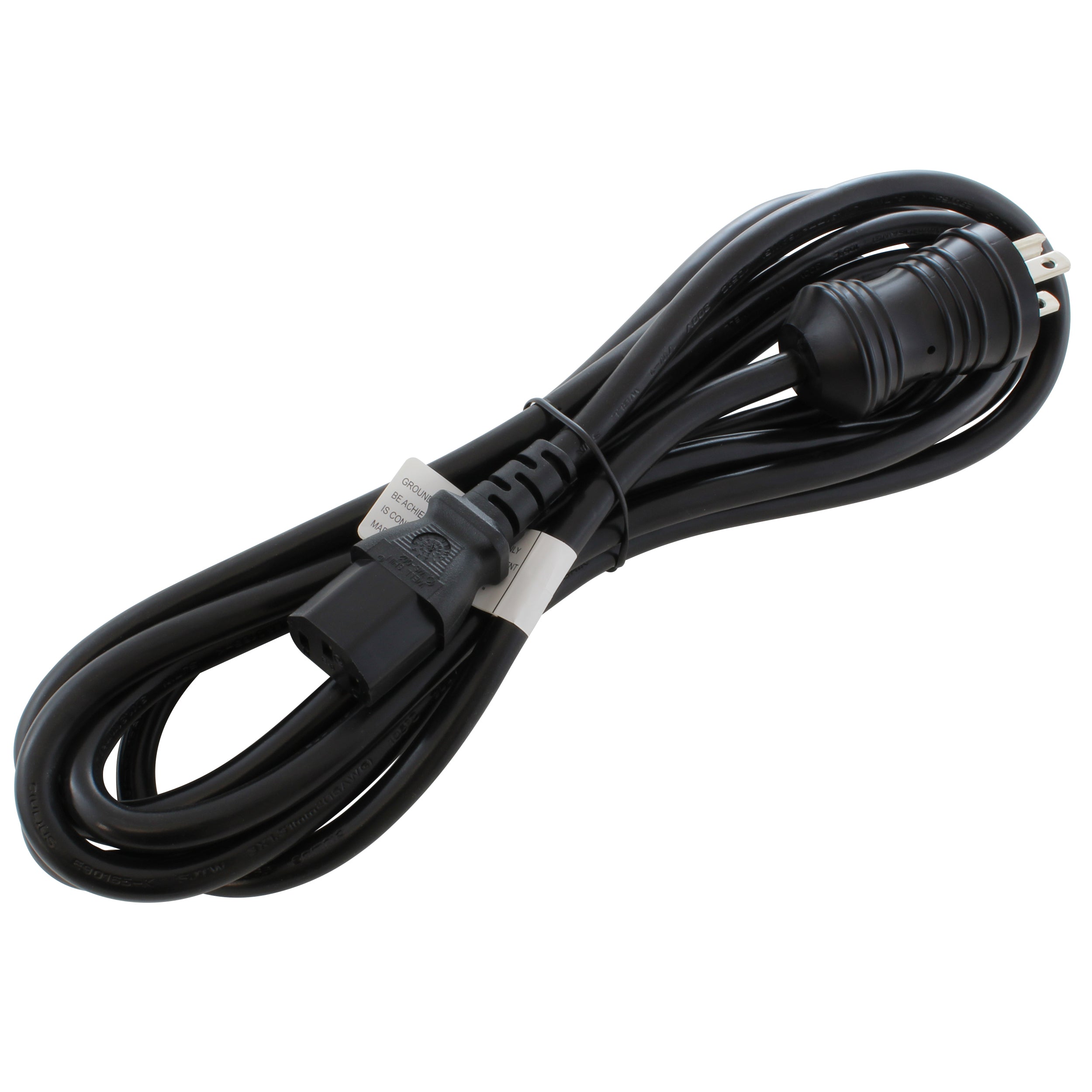 AC WORKS® [MD13AC13-144BK] 13A 16/3 Medical Grade Power Cord With IEC C13 Connector