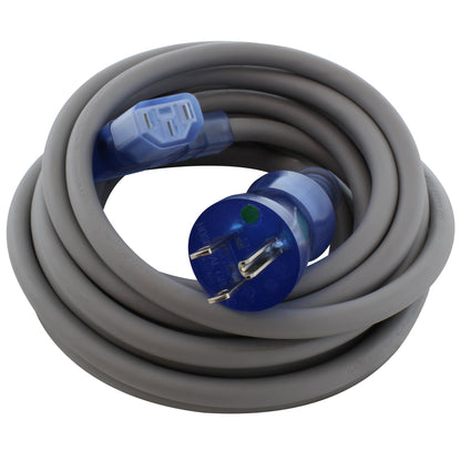 AC WORKS® [MD13ARC13-180] 15ft 16/3 13A Medical Grade Power Cord With Right Angle IEC C13 Connector