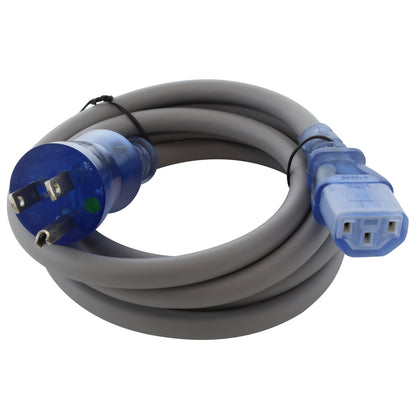 AC WORKS® [MD15AC13-072] 15A 6FT 14/3 Medical Grade Power Cord to IEC C13 End