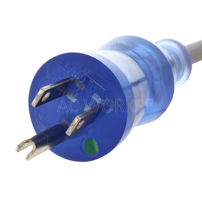 AC WORKS® [MD15ARC13-180] 15ft 14/3 15A Medical Grade Power Cord with Right Angle IEC C13 Connector