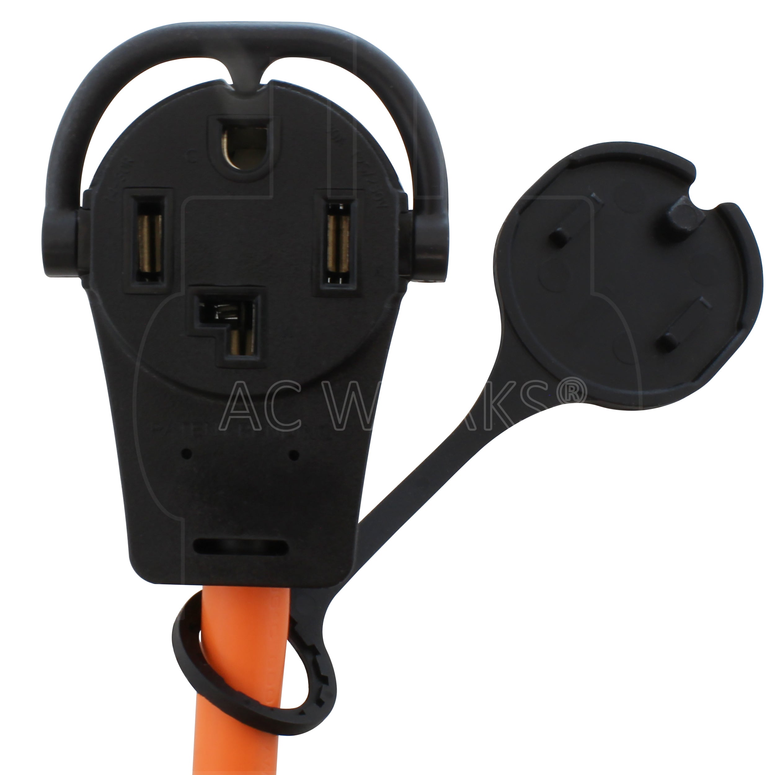 NEMA 14-30P, 30 Amp, 125/250 Volt, Piggy-Back Connector