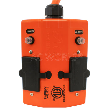 Four NEMA 5-15/20, 20 Amp, GFCI T-blade Household Connectors