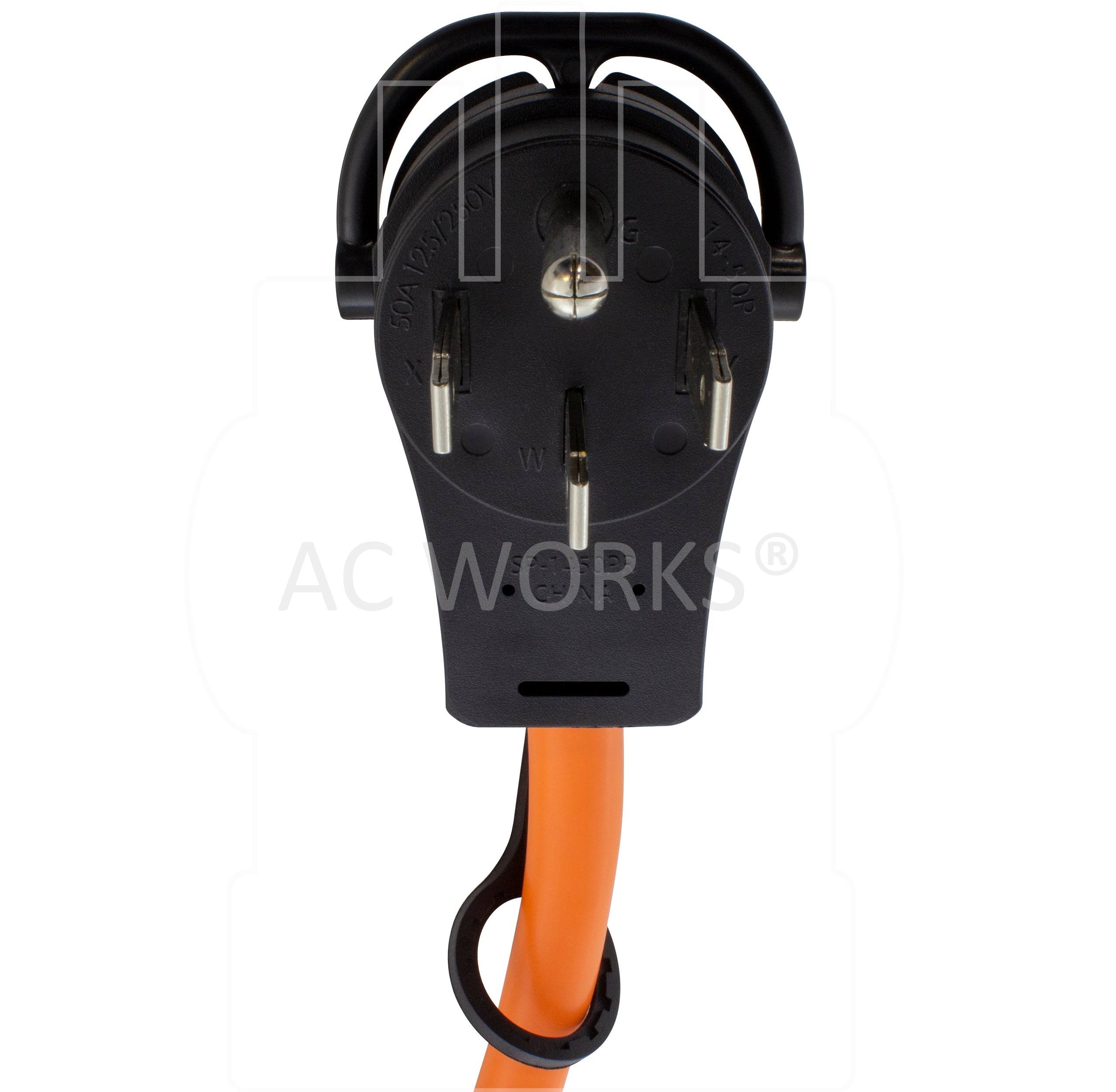 NEMA 14-50P, 50 Amp, 125/250 Volt, main plug