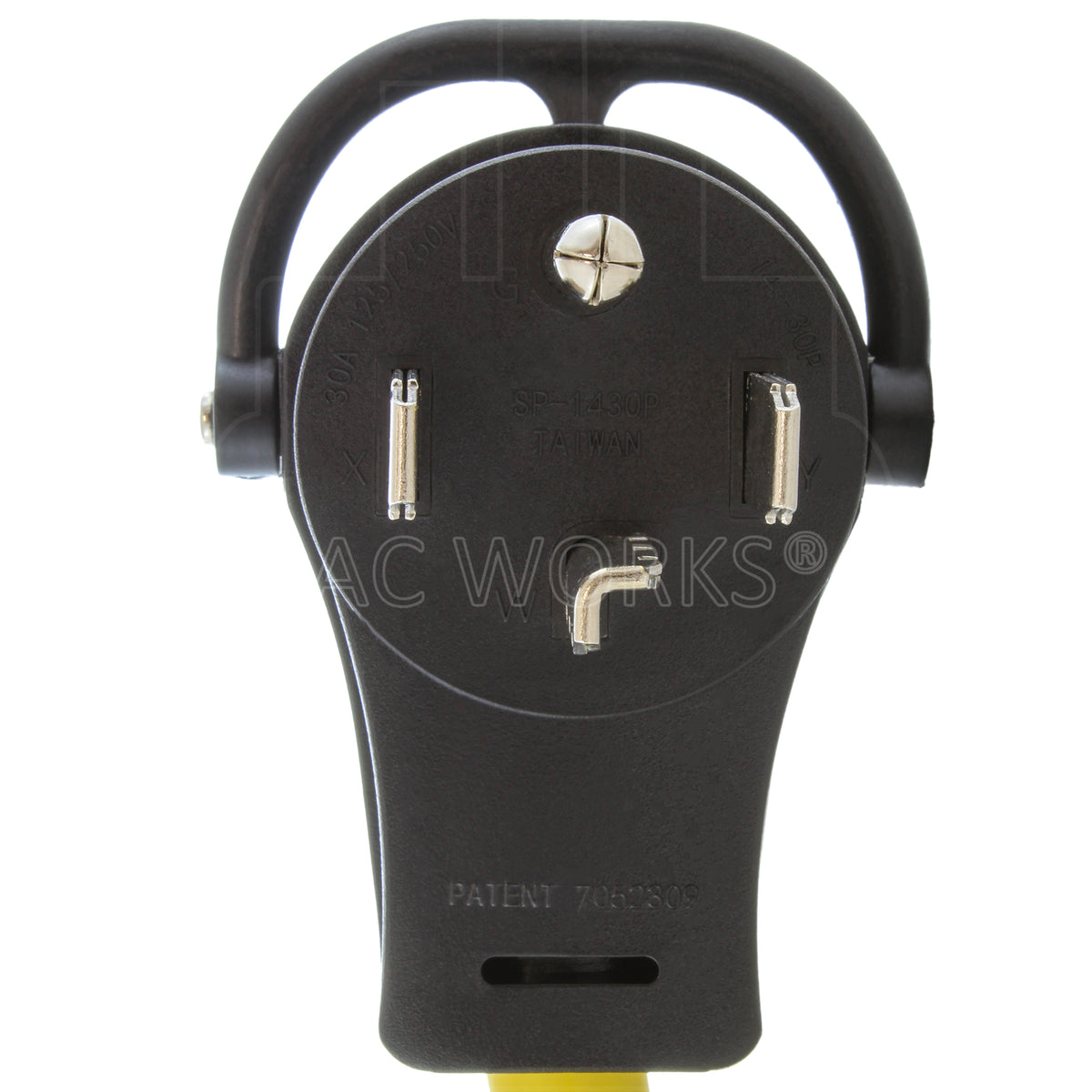 AC WORKS® [RV1430TT-018] 1.5FT 14-30P 30A 4-Prong Dryer Plug to 30A RV Adapter