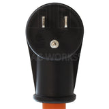 AC WORKS® [RV515TT-012] 1ft. 15A Household Plug to RV TT-30 30A 125V RV Female Connector