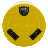 AC WORKS® [RVL520TT] RV Generator Adapter L5-20P 20A 3-Prong Locking Plug to RV 30A TT-30R Adapter