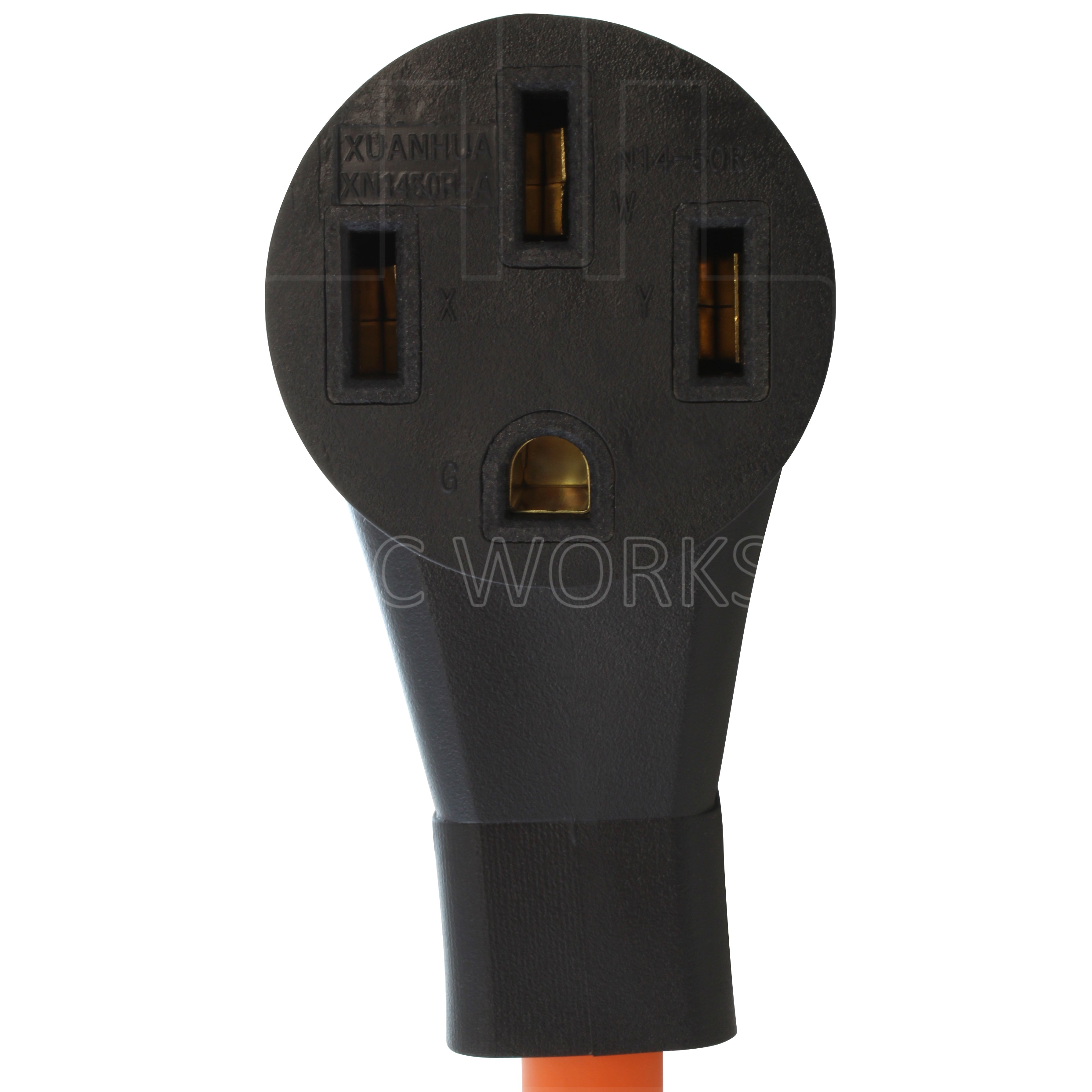 NEMA 14-50R 4-prong 50A 125/250V male plug