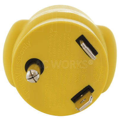 NEMA TT-30P 30A 125V 3-prong male plug