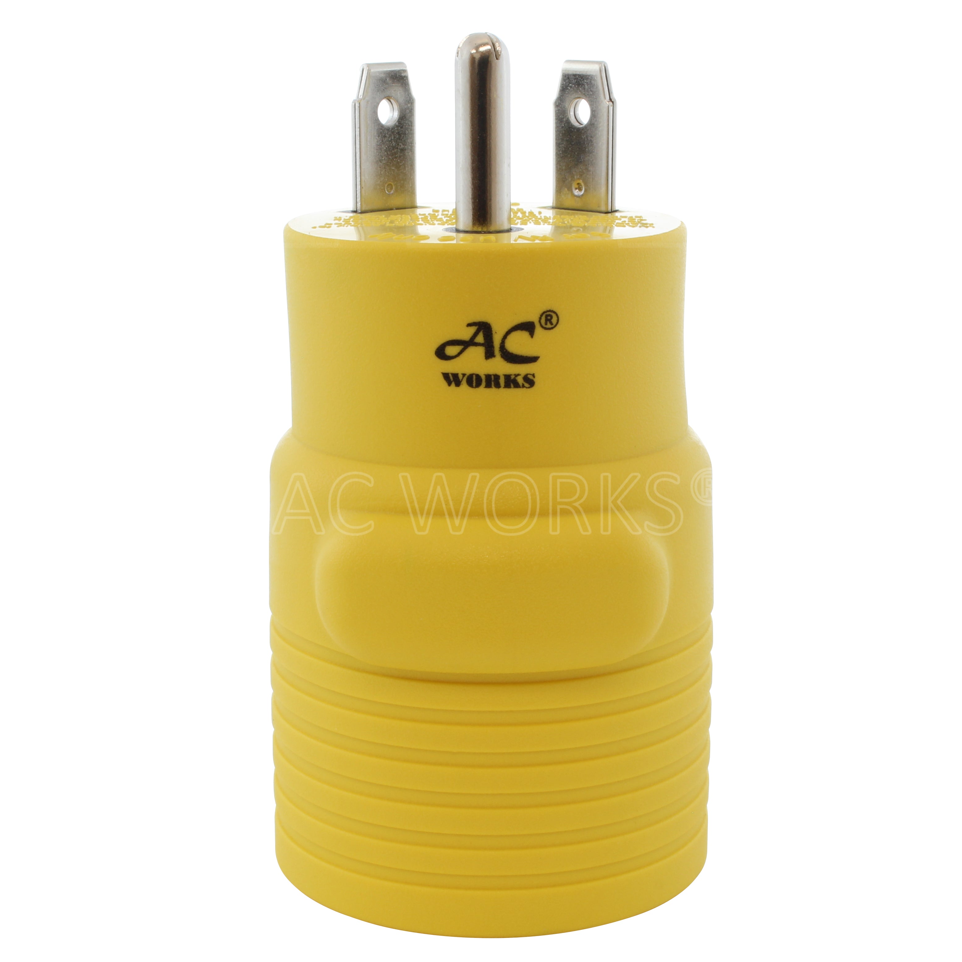 AC WORKS® brand yellow RV adapter