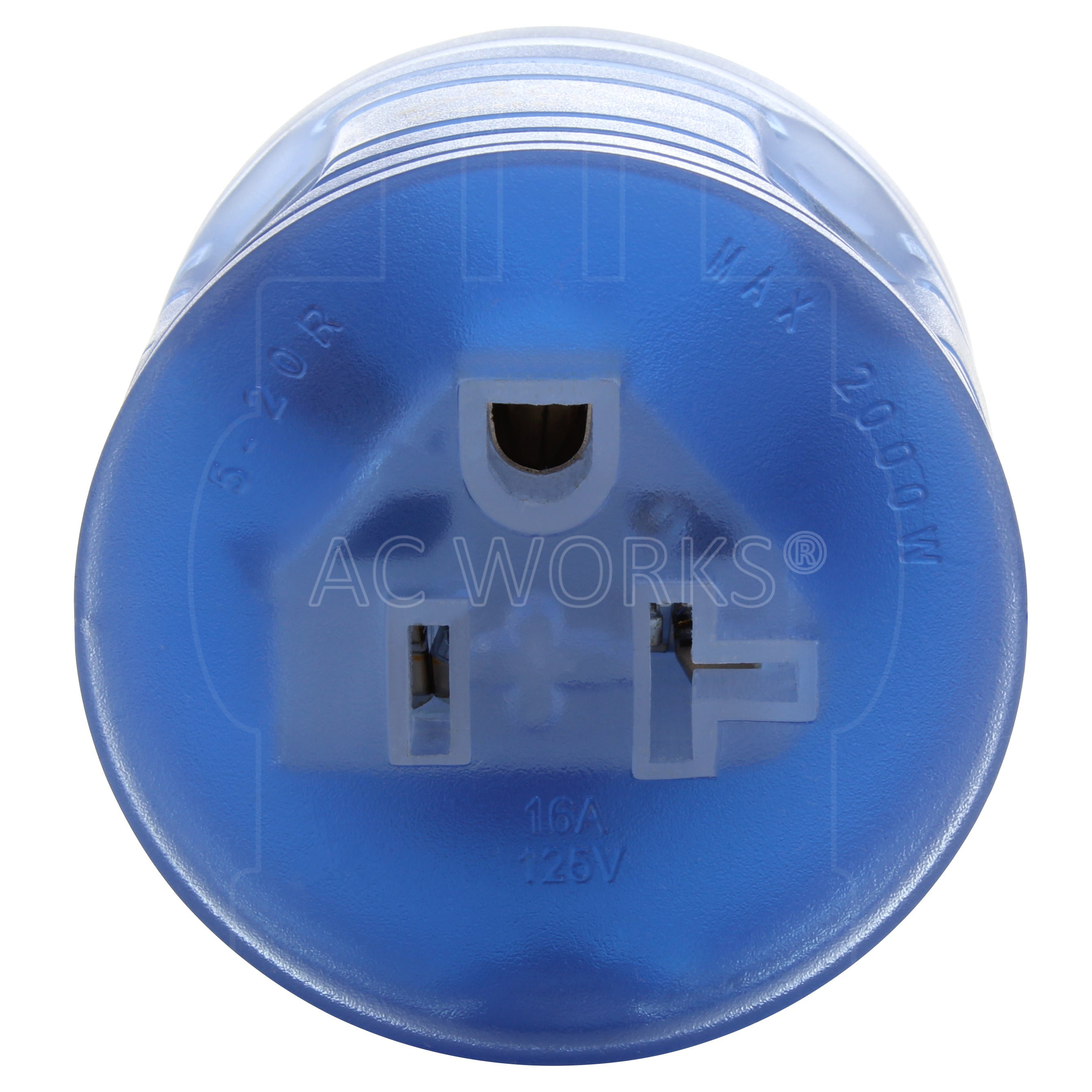 AC WORKS® [RVTT520] RV 30A TT-30P Plug to 5-20R 15/ 20A Household Outlet with Power Indicator