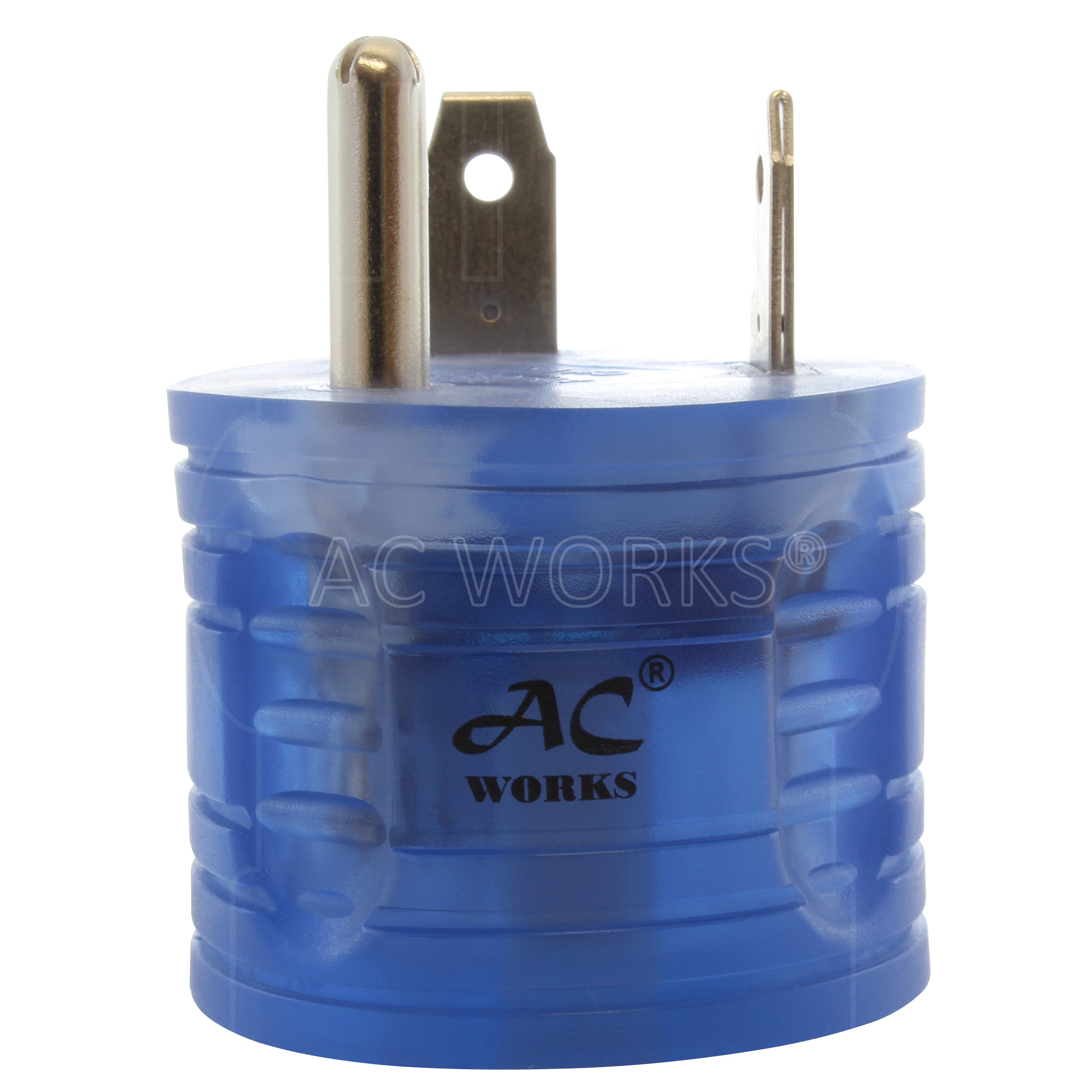 AC WORKS® [RVTT520] RV 30A TT-30P Plug to 5-20R 15/ 20A Household Outlet with Power Indicator