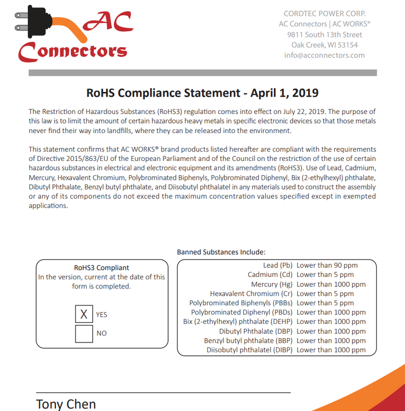 Compliance Statement