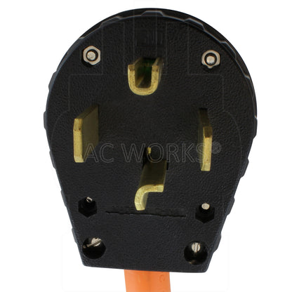 NEMA 14-30P, 4-Prong straight blade Dryer Male Plug